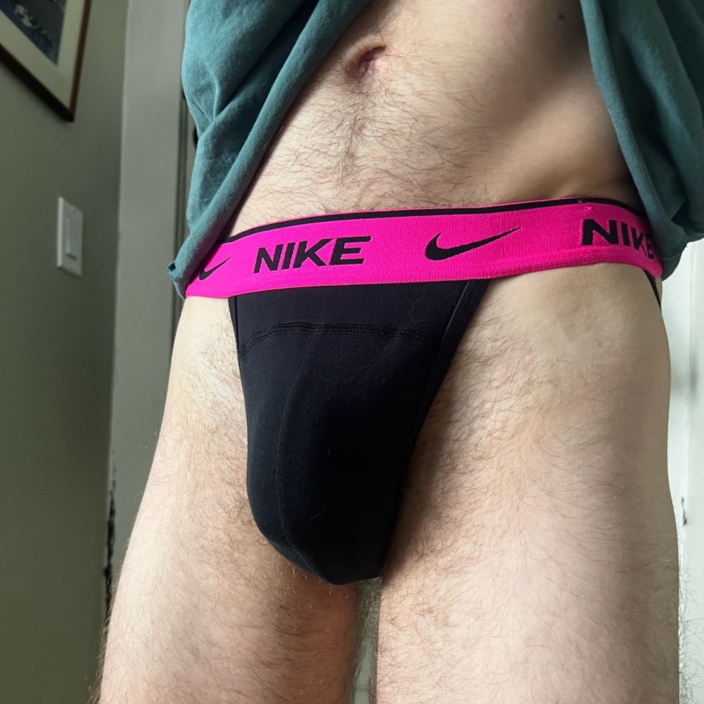 Nike Black and Pink Dri-FIT Waistband